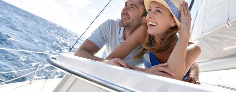 Couple on boat