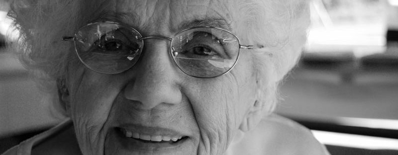 Elder woman with glasses