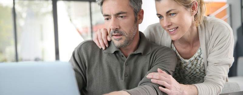 Couple on laptop